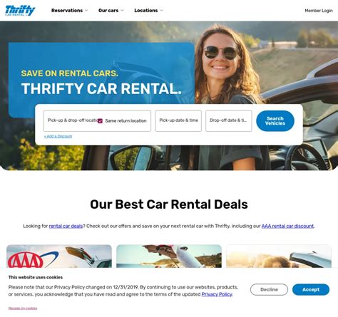 thrifty car rental fll|Rent a Car: Deals on Rental Cars, Trucks & Vans .